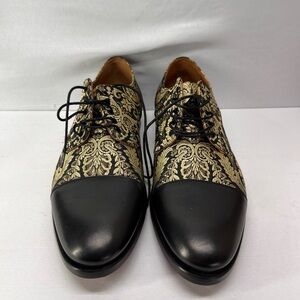 Taft The Jack Black and Gold Brocade Oxfords